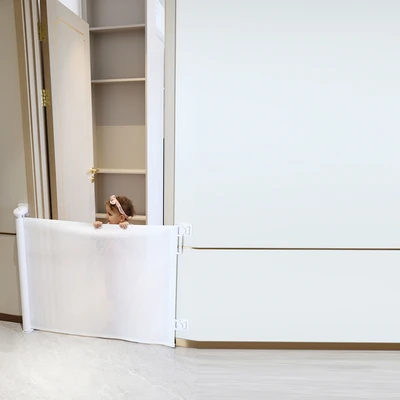 Gambar Kindla 300x85.6x8.5 cm Pagar Pengaman Bayi Retractable - Putih