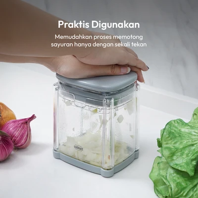 Gambar Culinart Pemotong Sayuran 2in1 12.2 cm - Abu-Abu