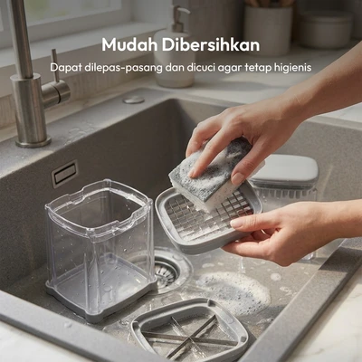 Gambar Culinart Pemotong Sayuran 2in1 12.2 cm - Abu-Abu