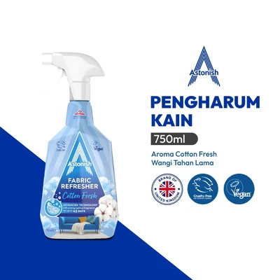 Gambar Astonish Cotton Fresh Spray Pengharum Kain 750 ml - Biru