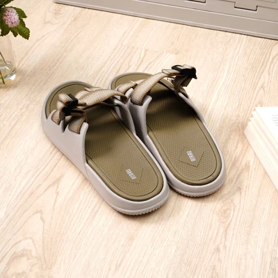 Gambar Ataru Ukuran 42 Sandal Pria Triple Strap - Khaki