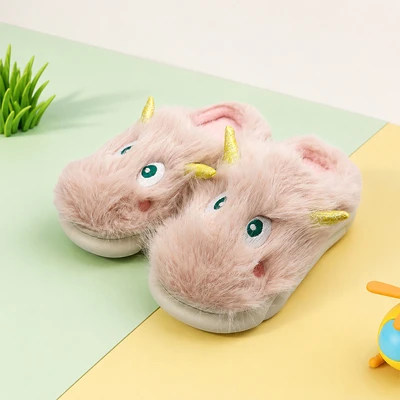 Gambar Ataru Sandal Rumah Monster Ukuran 36/37 - Pink