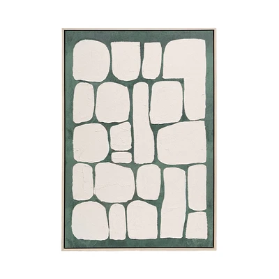 Gambar Informa Lukisan Kanvas Handmade & Print Abstract 62.6x92.6 cm V1 - Mix