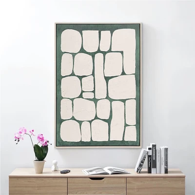 Gambar Informa Lukisan Kanvas Handmade & Print Abstract 62.6x92.6 cm V1 - Mix