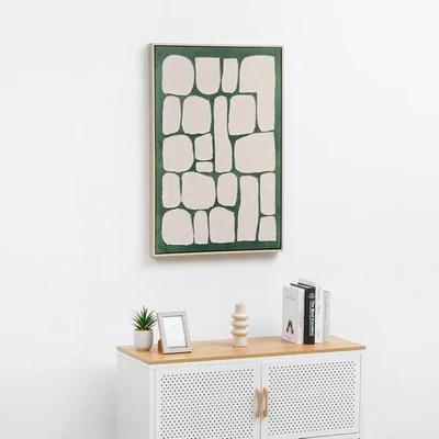 Gambar Informa Lukisan Kanvas Handmade & Print Abstract 62.6x92.6 cm V1 - Mix