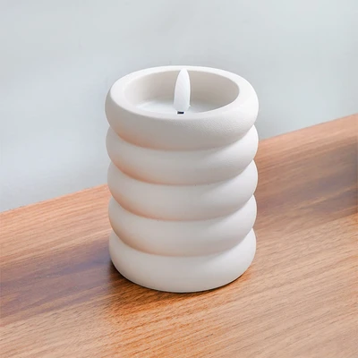 Gambar Informa Orion Lilin Flameless 11x13 cm Set 2 pcs - Krem