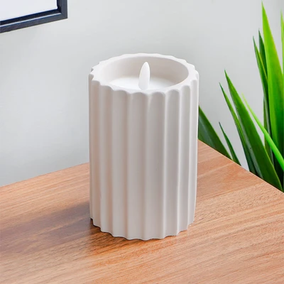 Gambar Informa Rigel Lilin Flameless 8.5x10 cm Set 2 pcs - Krem