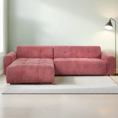 Gambar Nordia Columbia Sofa Sectional L Fabric Caso - Merah Terracotta