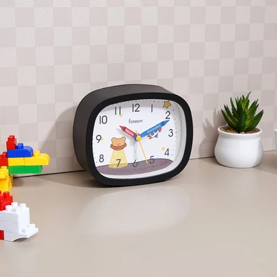 Gambar Forhom Jam Meja Anak Rocket - Hitam