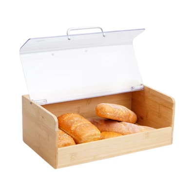 Gambar Culinart Malina Tempat Roti Bambu Natural 36x23x14 cm - Cokelat