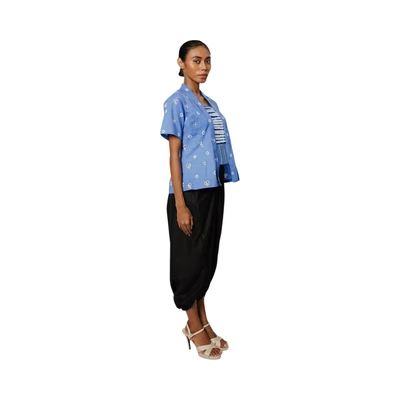 Gambar Pendopo Ukuran S Kebaya Wanita Jumputan - Biru Muda