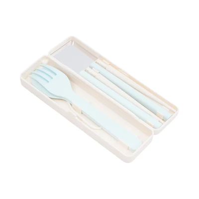 Gambar Ataru Alat Makan Plastik Set 3 pcs - Mix
