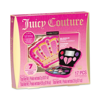 Gambar Make It Real Set Juicy Couture Bejeweled Cosmetic Compact - Pink