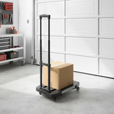 Gambar Maxbuilt Troli Barang Lipat Extendable 80 kg - Hitam