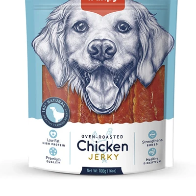 Gambar Wanpy Camilan Anjing Chicken Jerky 100 gr