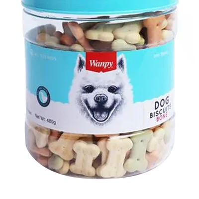 Gambar Wanpy Camilan Anjing Bone Biscuits 480 gr