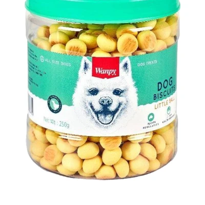 Gambar Wanpy Camilan Anjing Little Ball Biscuits 250 gr