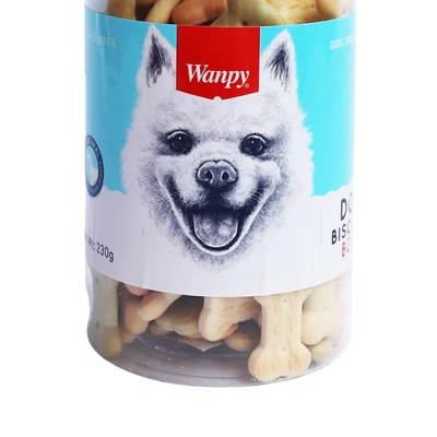 Gambar Wanpy Camilan Anjing Bone Biscuits 230 gr