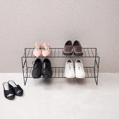 Gambar Stora Rak Sepatu Twin 2 Tingkat - Hitam