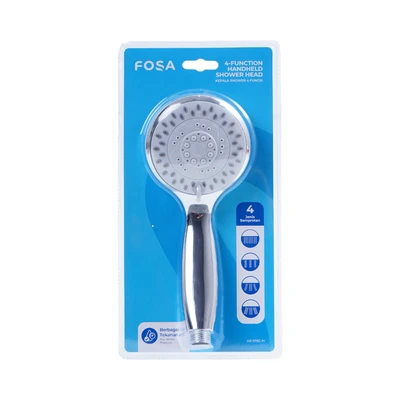 Gambar Fosa Kepala Shower 4 Pancuran Chrome - Silver