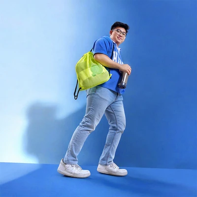 Gambar Ilook Tas Bahu Lipat Mesh - Hijau