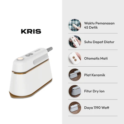 Gambar Kris Setrika Uap Collapsible Handheld - Putih