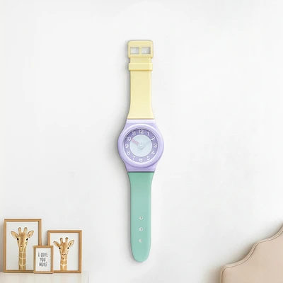 Gambar Informa Jam Dinding Plastik 20 cm - Ungu