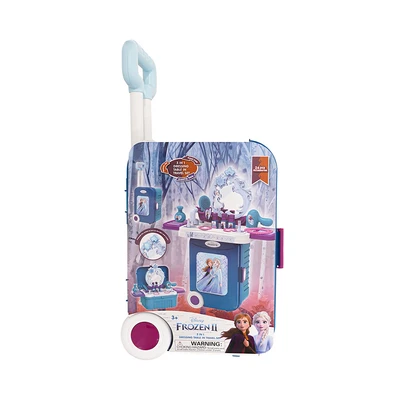 Gambar Pretty Missy Playset 3 In 1 Dressing Trolley Case Frozen Ii - Biru