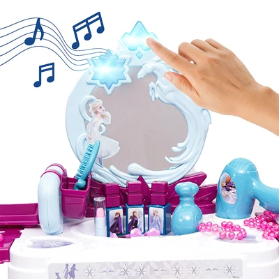 Gambar Pretty Missy Playset 3 In 1 Dressing Trolley Case Frozen Ii - Biru