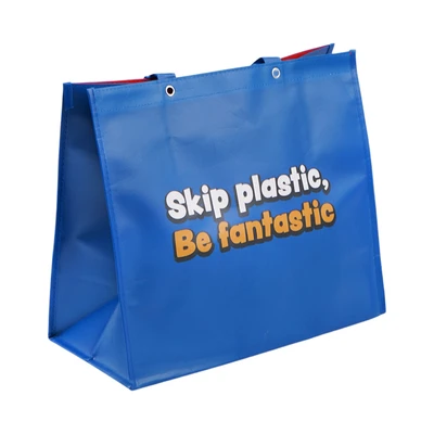 Gambar Passport Tas Belanja Skip Plastik Large- Biru/Merah