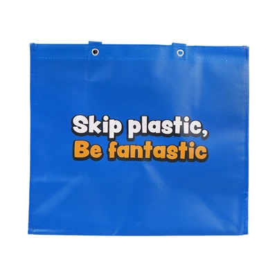 Gambar Passport Tas Belanja Skip Plastik Large- Biru/Merah
