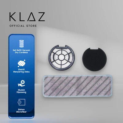 Gambar Klaz Refill Hepa Filter & Mop Vacuum Cleaner Dry Cordless Flexible Dengan Mop