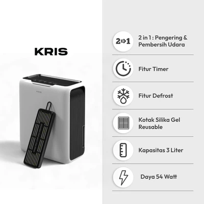 Gambar Kris Dehumidifier 2-in-1 0.5 Liter - Putih