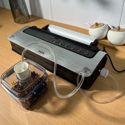 Gambar Kris Vacuum Sealer Dengan Penyimpanan 30 cm - Abu-Abu Tua