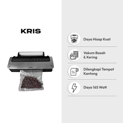 Gambar Kris Vacuum Sealer Dengan Penyimpanan 30 cm - Abu-Abu Tua