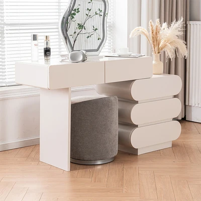Gambar Informa Xela Bangku Fabric - Abu-Abu/Krem Beige