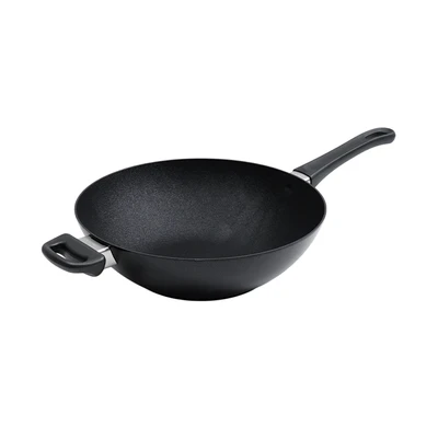 Gambar Scanpan Classic Wajan Wok Dengan Tutup Aluminium 30 cm - Hitam