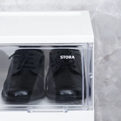 Gambar Stora Rak Sepatu 6 Tingkat Foldable Transparan