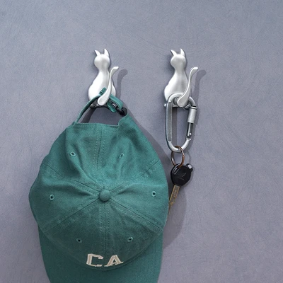 Gambar Stora Gantungan Dinding Permanen Cat Set 2 pcs - Silver