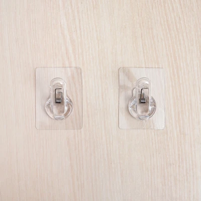 Gambar Stora Gantungan Dinding & Clip Permanen Set 2 pcs Transparan