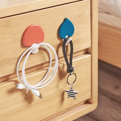 Gambar Stora Gantungan Dinding Permanen Design Tree Set 2 pcs - Biru/Pink