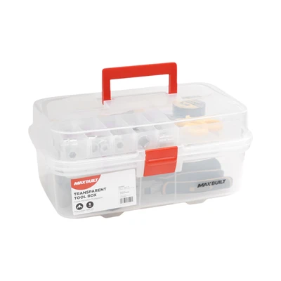 Gambar Maxbuilt Kotak Perkakas Dengan 2 Tingkat Organizer Transparan