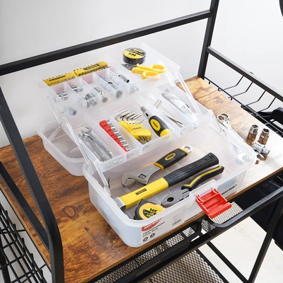 Gambar Maxbuilt Kotak Perkakas Dengan 2 Tingkat Organizer Transparan