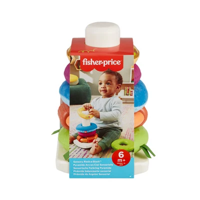 Gambar Fisher Price Set Sensory Rock A Stack Roly Poly Stacking Hxk47