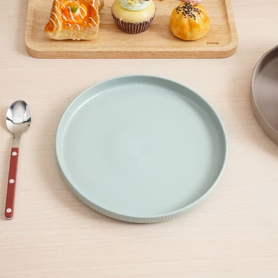 Gambar Delicia Piring Saji Dessert Stoneware Stripes 20 cm - Hijau