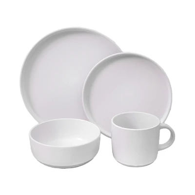 Gambar Delicia Earthy Perlengkapan Makan Set 4 pcs - Putih