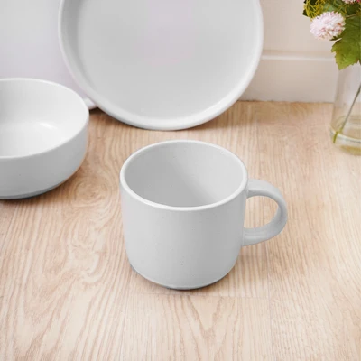 Gambar Delicia Earthy Perlengkapan Makan Set 4 pcs - Putih
