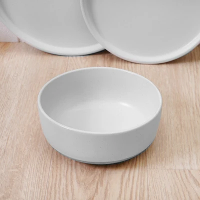 Gambar Delicia Earthy Perlengkapan Makan Set 4 pcs - Putih