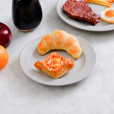 Gambar Delicia Piring Saji Dessert Stoneware Swirls 20 cm - Abu-Abu