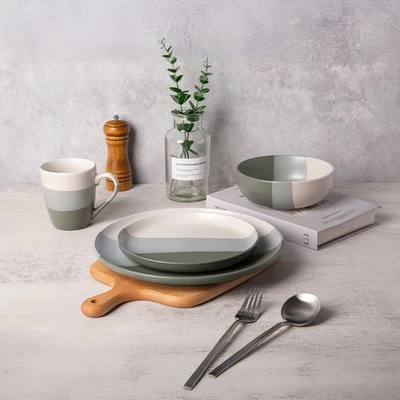 Gambar Delicia Layer Perlengkapan Makan Set 4 pcs - Hijau